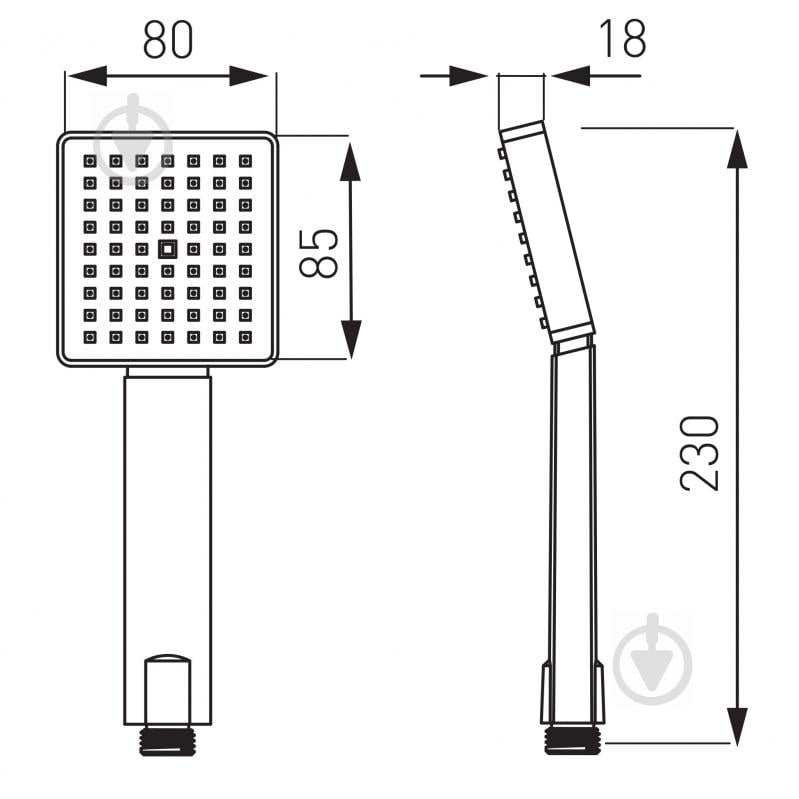 Ручной душ Ferro Amigo Verdeline S190VL-B - фото 2