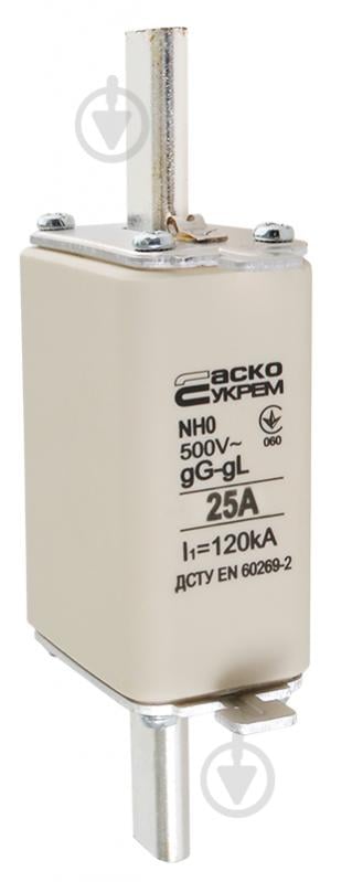 Предохранитель плавкий АСКОУКРЕМ NH0 25A gG A0050010018 - фото 2