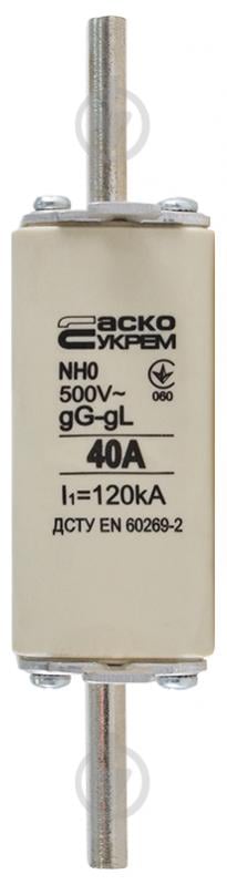 Предохранитель плавкий АСКОУКРЕМ NH0 40A gG A0050010020 - фото 1