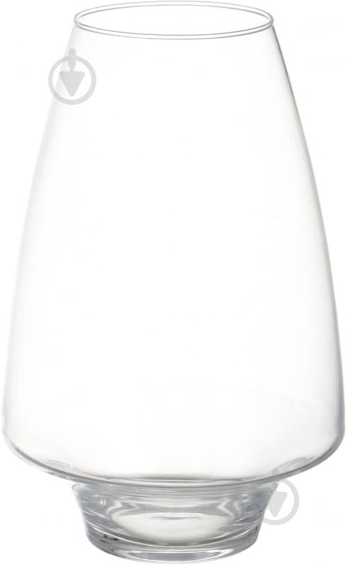 Ваза стеклянная Модерн 20х30 см 30 см прозрачная - фото 1