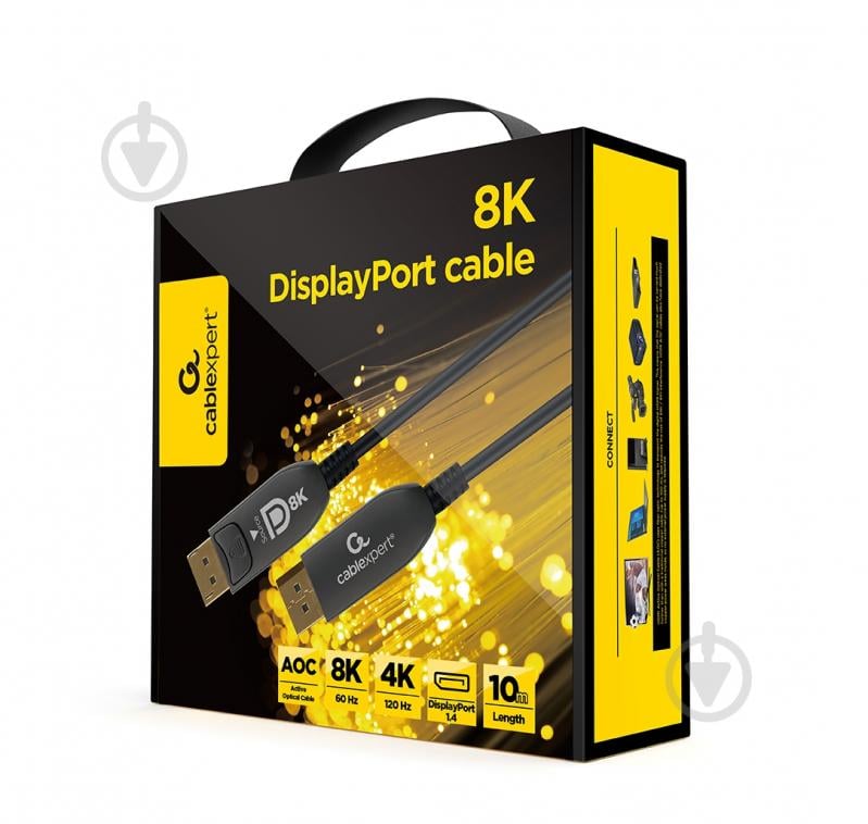 Кабель Cablexpert (AOC) DisplayPort V.1.4, 8К 60Гц/4К 120Гц 10 м black (CC-DP8K-AOC-10M) - фото 3