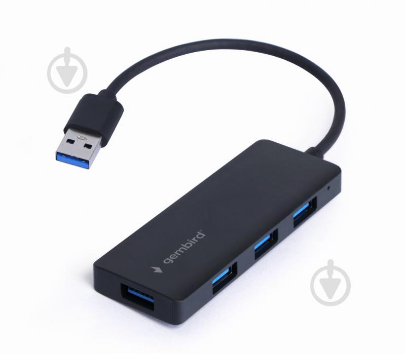 USB-хаб Gembird UHB-U3P4-03, на 4 порти USB 3.1, пластик - фото 2