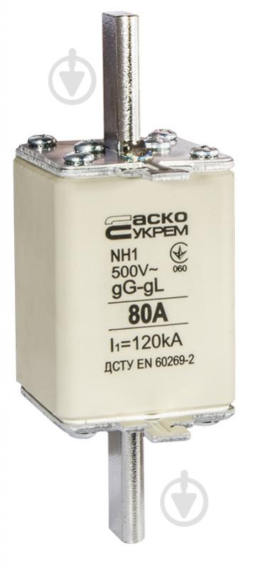 Предохранитель плавкий АСКОУКРЕМ NH1 80A gG A0050010027 - фото 3