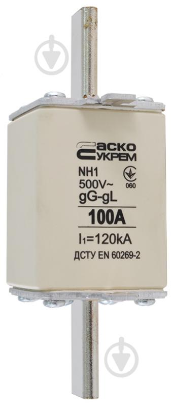 Предохранитель плавкий АСКОУКРЕМ NH1 100A gG A0050010028 - фото 3
