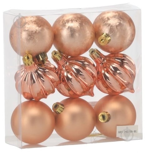 Набор елочных шаров Тайм Еко микс d 6 мм 9 шт./уп. - фото 2 Набор елочных шаров Тайм Еко микс d 6 мм 9 шт./уп. - фото 2