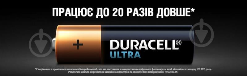 Батарейки Duracell Ultra MN1500 AA (LR6, 316) 4 шт. (5004805) - фото 8