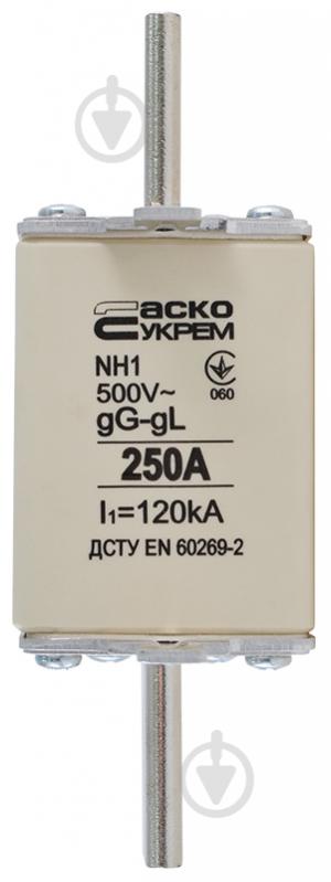 Предохранитель плавкий АСКОУКРЕМ NH1 250A gG A0050010032 - фото 1