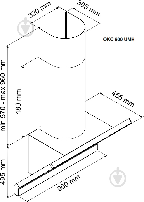 Вытяжка Hansa OKC 900 UMH - фото 2