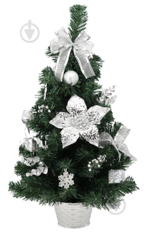 Штучна ялинка 60 см ANT2262 срібний Тайм Еко - фото 1 Штучна ялинка 60 см ANT2262 срібний Тайм Еко - фото 1