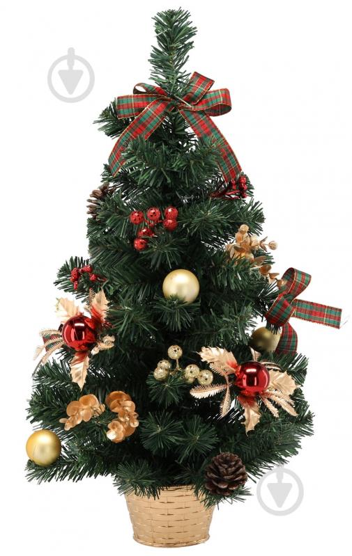 Штучна ялинка 60 см ANT2354 червоно-золотий Тайм Еко - фото 1 Штучна ялинка 60 см ANT2354 червоно-золотий Тайм Еко - фото 1