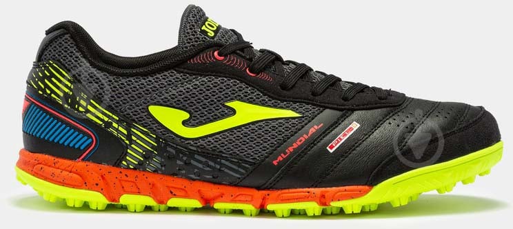 Cороконіжки Joma MUNDIAL 2201 NEGRO VERDE FLUOR TURF MUNS2201TF р.45 чорний - фото 1