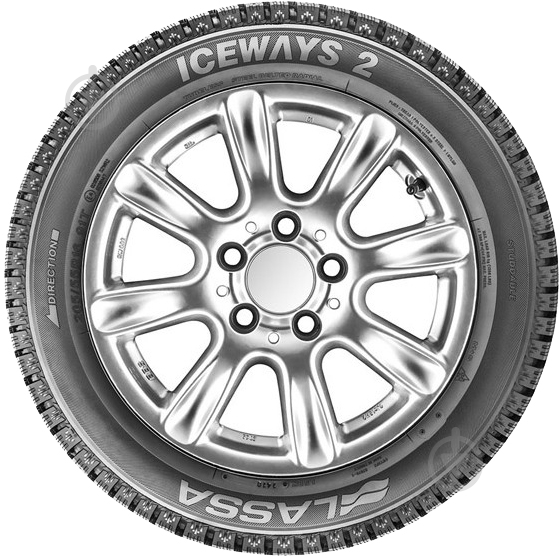 Шина LASSA Iceways 2 225/55 R16 95 T нешипованая зима - фото 2