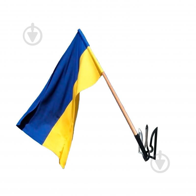 Держатель Тризуб с флагом Украины - фото 1 Держатель Тризуб с флагом Украины - фото 1