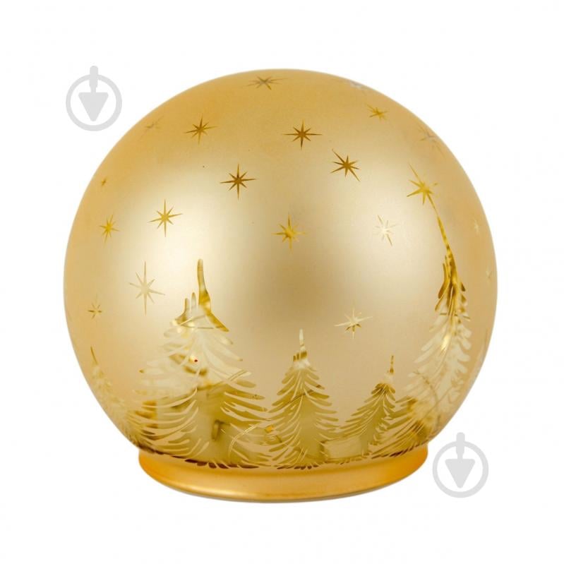 Фонарь Тайм Еко LED 12x11 см золотой BOZ1846 - фото 1 Фонарь Тайм Еко LED 12x11 см золотой BOZ1846 - фото 1