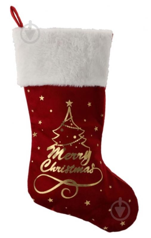 Сапожок декоративный Тайм Еко 50 см елочка ELF0219 - фото 1 Сапожок декоративный Тайм Еко 50 см елочка ELF0219 - фото 1