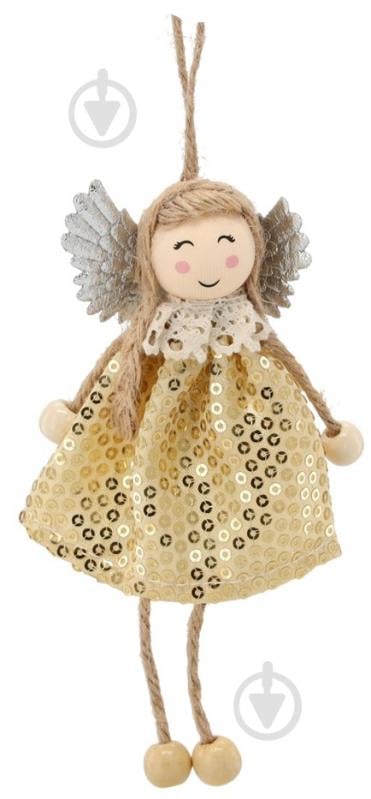 Подвеска Chomik Фея 16 см белый с золотистым - фото 2 Подвеска Chomik Фея 16 см белый с золотистым - фото 2