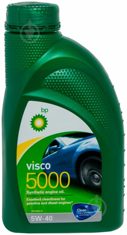 Моторное масло синтетическое BP Visco 5000 5W-40 1 л (61783) - фото 1