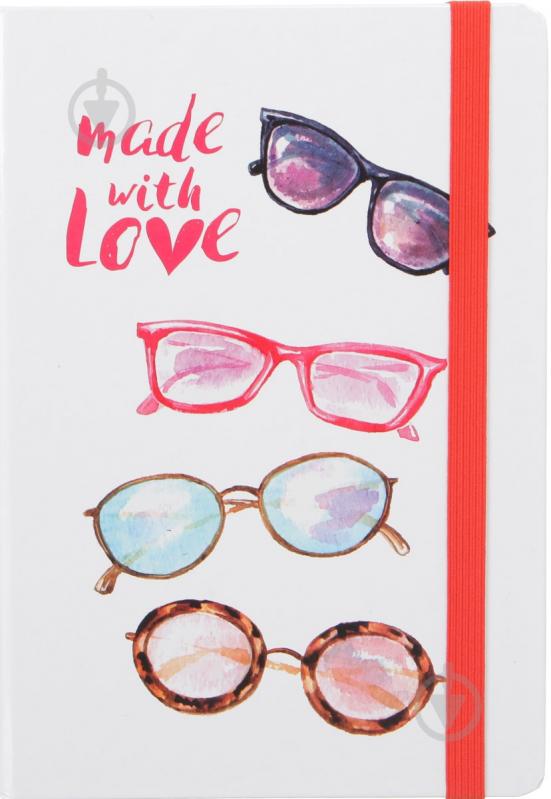 Книга для нотаток А5 Made with Love, окуляри - фото 1