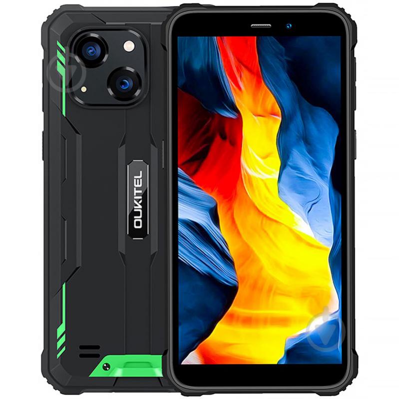 Смартфон Oukitel WP20 Pro 4/64GB black/green (6931940712873) - фото 1