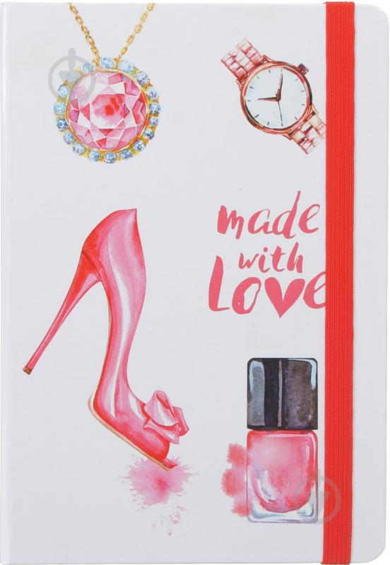 Книга для записей А5 Made with Love, фэшн - фото 1 Книга для записей А5 Made with Love, фэшн - фото 1