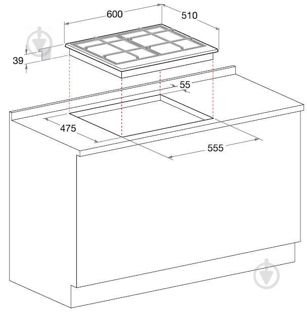 Варочная поверхность газовая Hotpoint PCN 641 T/IX/HA EE - фото 2
