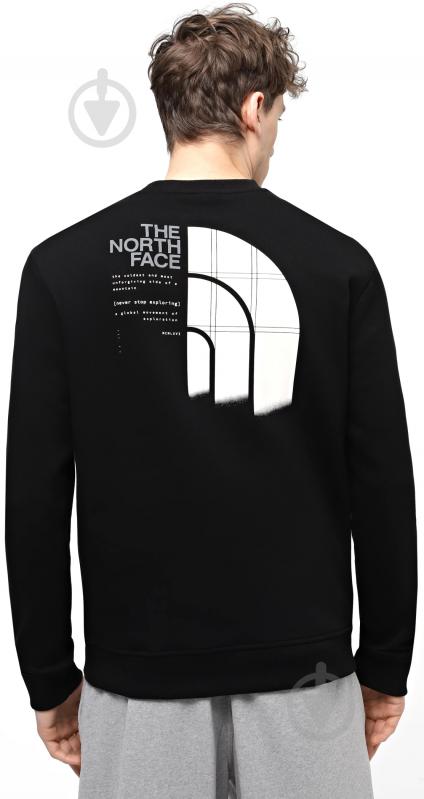 Свитшот THE NORTH FACE M GRAPHIC CREW 3 NF0A87EUJK3 р.M черный - фото 3