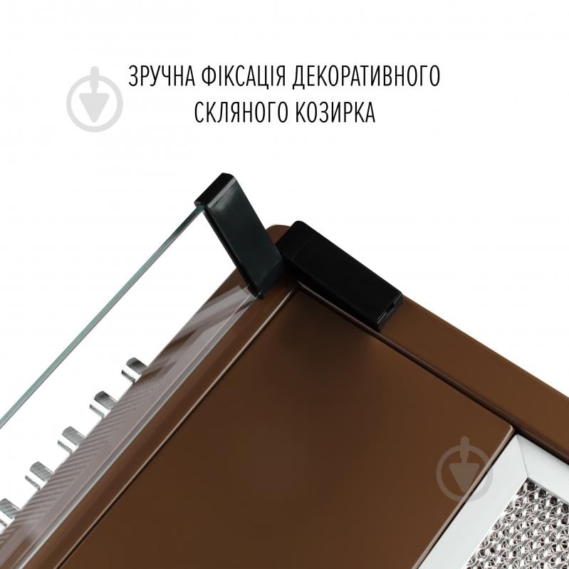 Витяжка Perfelli PL 5144 Dark BR LED пласка - фото 10