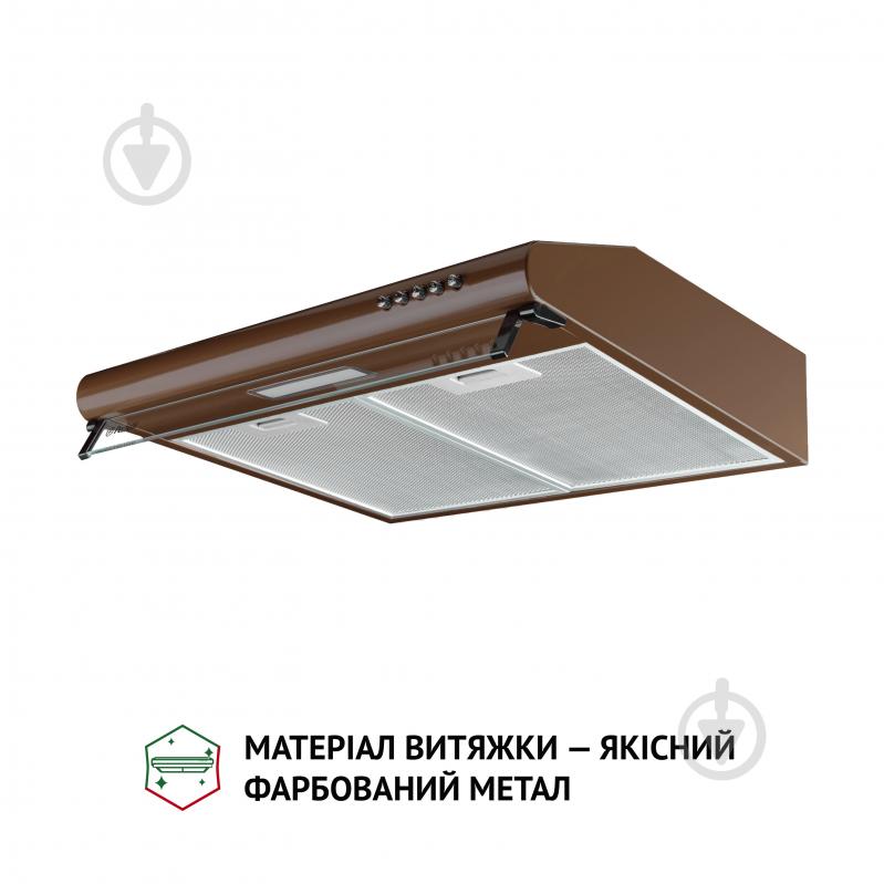 Витяжка Perfelli PL 5144 Dark BR LED пласка - фото 3