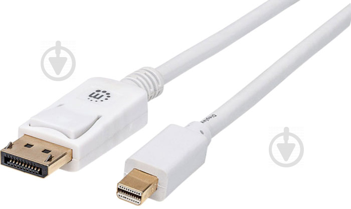 Кабель Manhattan mini DisplayPort 1 м білий (324724) - фото 1