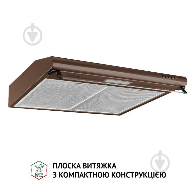 Витяжка Perfelli PL 6144 Dark BR LED пласка - фото 2