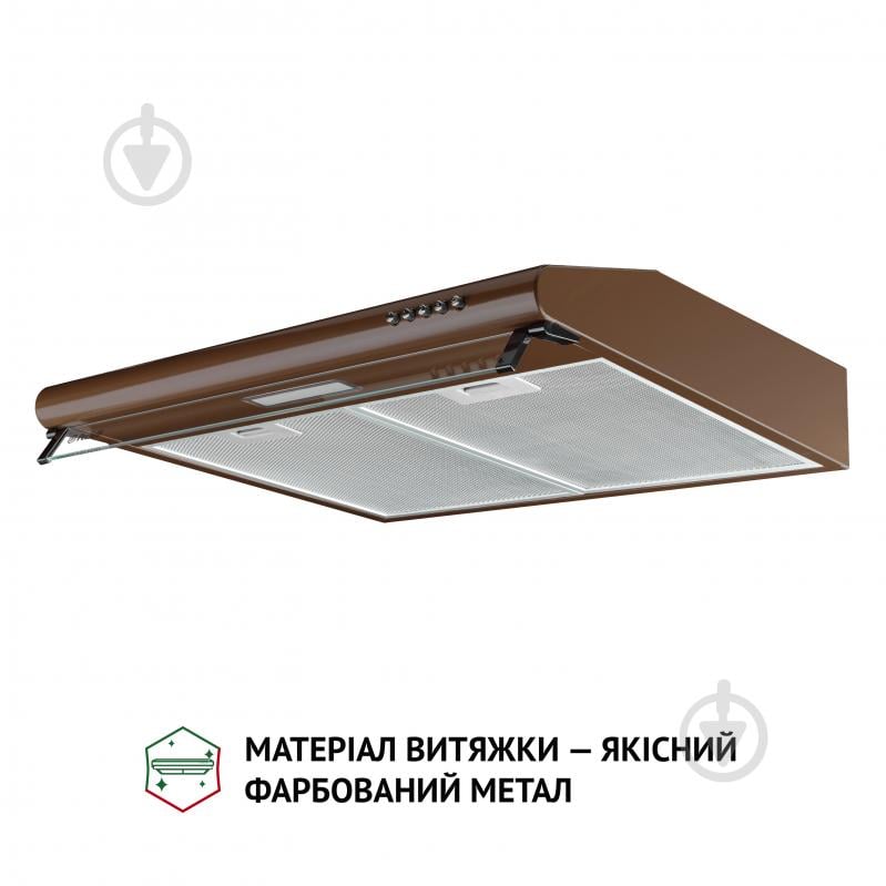 Витяжка Perfelli PL 6144 Dark BR LED пласка - фото 3