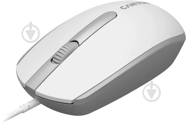 Мышь Canyon M-10 USB white grey (CNE-CMS10WG) - фото 1