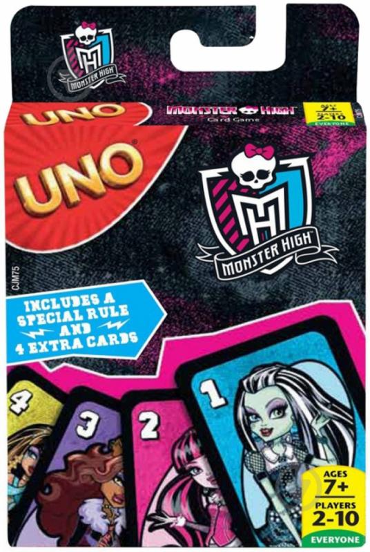 Игра настольная Monster High UNO CJM75 - фото 1