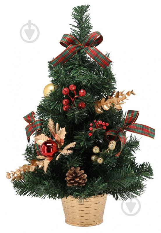 Штучна ялинка 50 см ANT2347 червоно-золотий Тайм Еко - фото 1 Штучна ялинка 50 см ANT2347 червоно-золотий Тайм Еко - фото 1