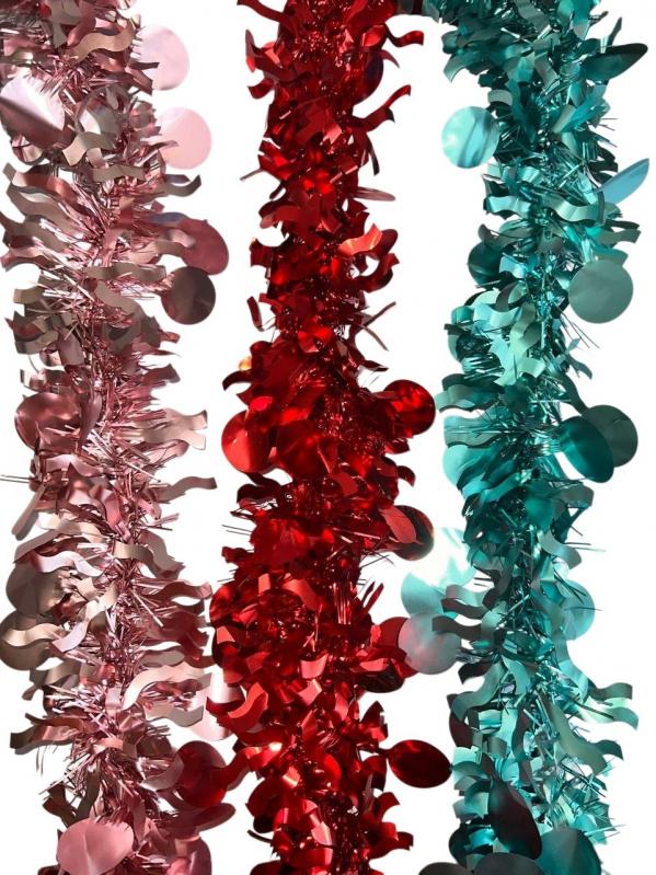 Дощик новорічний Long Dragon LD25-023 9 см 2 м в асортименті - фото 1 Дощик новорічний Long Dragon LD25-023 9 см 2 м в асортименті - фото 1