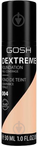 Крем тональный Gosh Dextreme Full Coverage Foundation 004 Natural 30 мл - фото 1