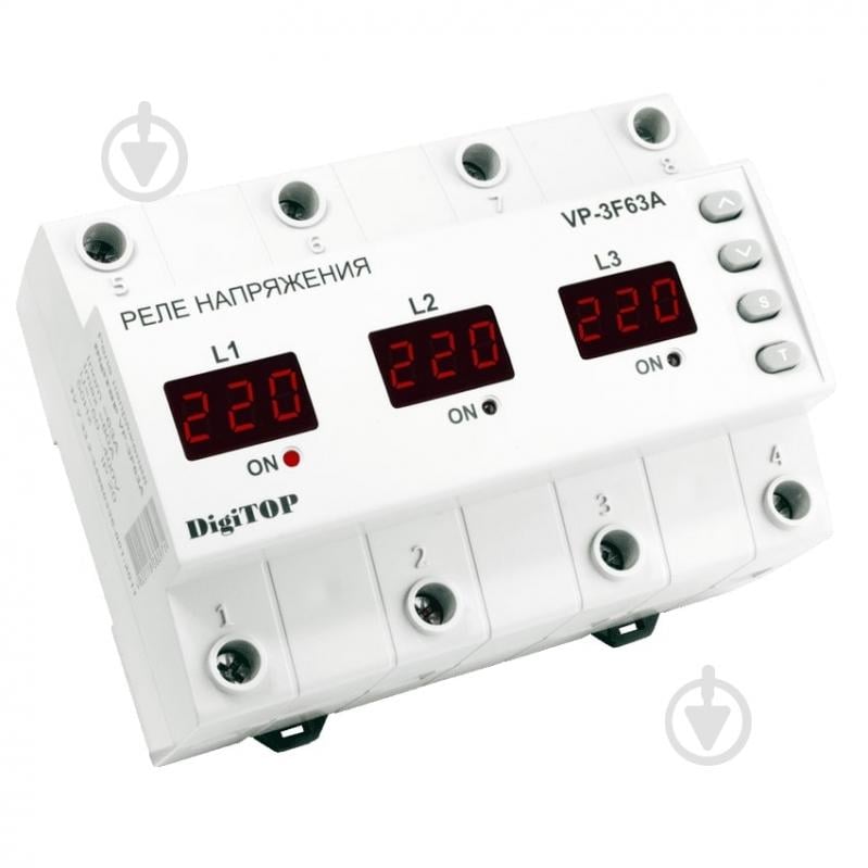 Реле напряжения трехфазное DigiTOP VP-3F63A - фото 1