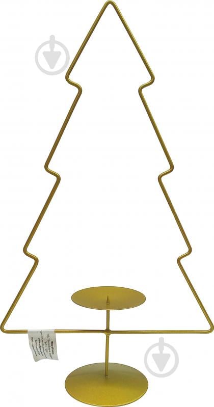 Свічник Зручно різдвяний Ялинка GOLD 340 мм - фото 1 Свічник Зручно різдвяний Ялинка GOLD 340 мм - фото 1
