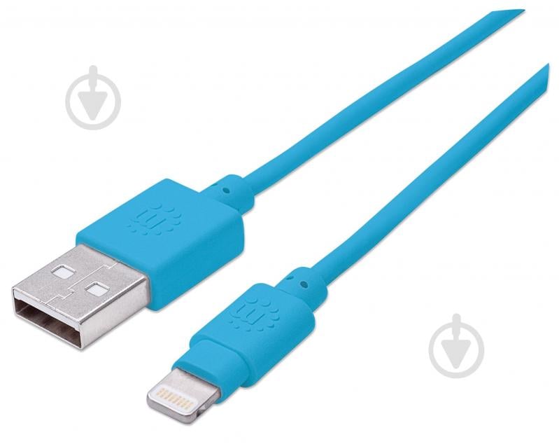 Кабель Manhattan USB Type-C – USB Type-C 1 м синий (394468) - фото 1