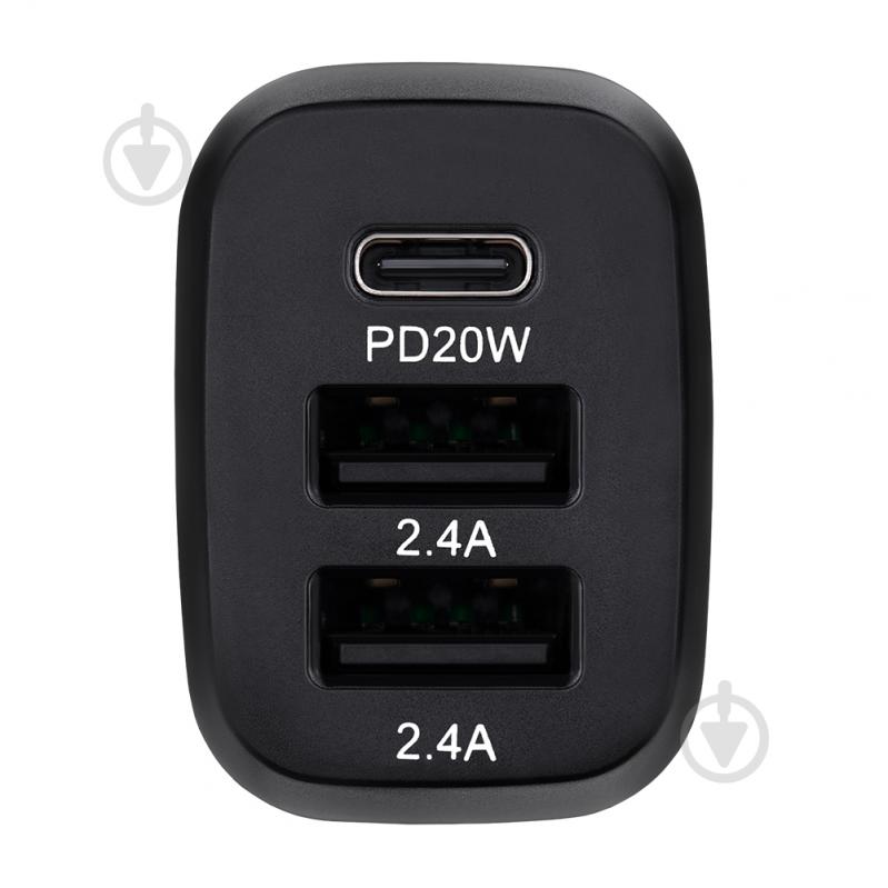 Зарядний пристрій — адаптер прикурювача-USB Brevia ePower TriDrive 44W 1xUSB-C+2xUSB-A чорний 46044DUCB - фото 4 Зарядний пристрій — адаптер прикурювача-USB Brevia ePower TriDrive 44W 1xUSB-C+2xUSB-A чорний 46044DUCB - фото 4
