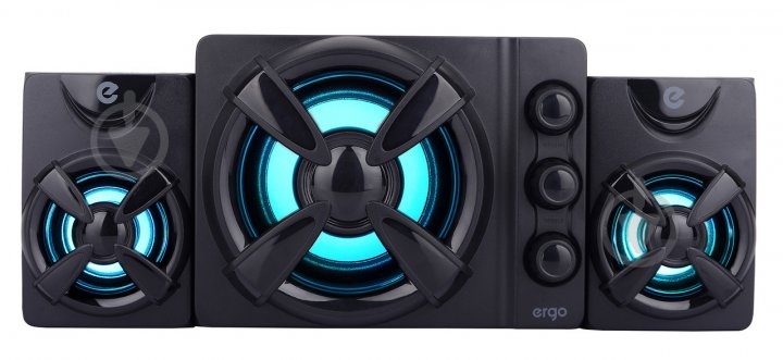 Акустика Ergo ES-287 USB (5W + 3W*2) 2.1 black - фото 1