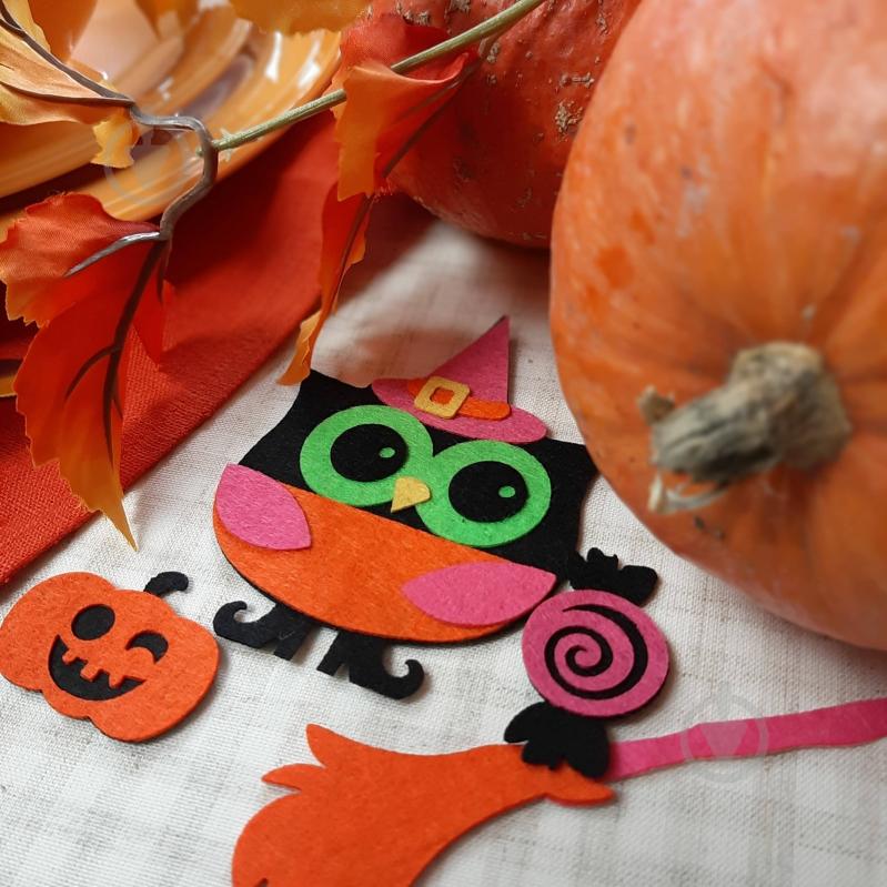 Декор из фетра Сова хэллоуин Аплі Краплі - фото 2