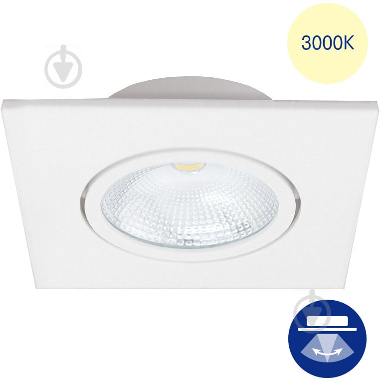 Светильник точечный LuminArte поворотный LED 5 Вт 3000 К белый COB-DLL5W-YS (2 шт/уп) - фото 2