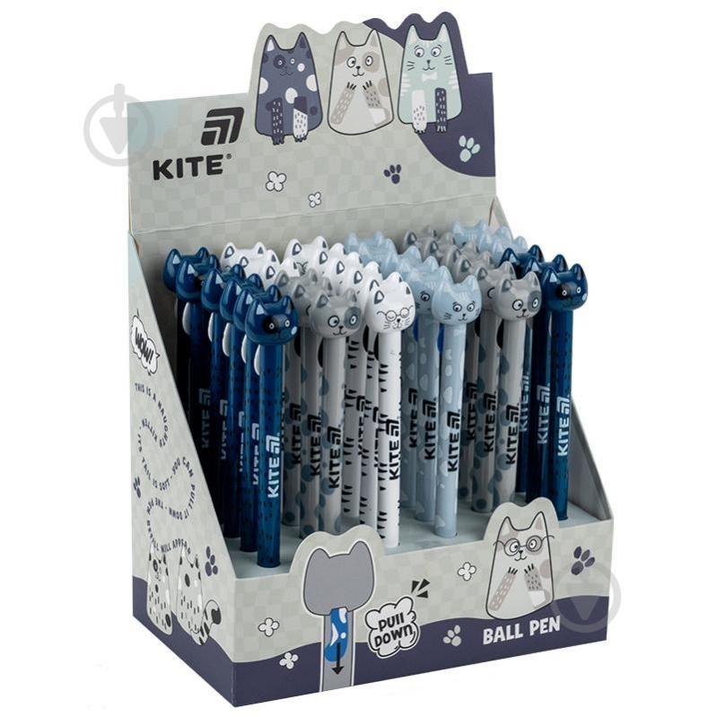 Ручка шариковая KITE Funny cat K25-028-1 - фото 4