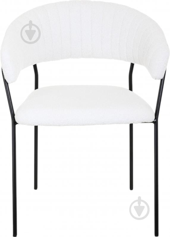 Стілець YORK UF TEDDY-14 55х55х78 см білий / чорний - фото 1 Стілець YORK UF TEDDY-14 55х55х78 см білий / чорний - фото 1