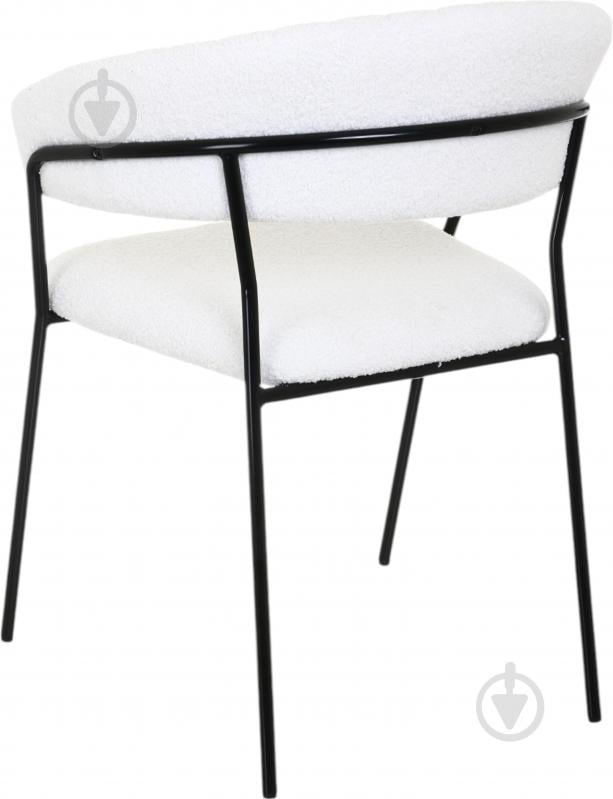 Стілець YORK UF TEDDY-14 55х55х78 см білий / чорний - фото 4 Стілець YORK UF TEDDY-14 55х55х78 см білий / чорний - фото 4