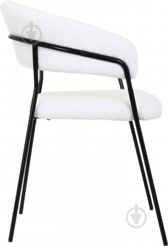 Стілець YORK UF TEDDY-14 55х55х78 см білий / чорний - фото 5 Стілець YORK UF TEDDY-14 55х55х78 см білий / чорний - фото 5