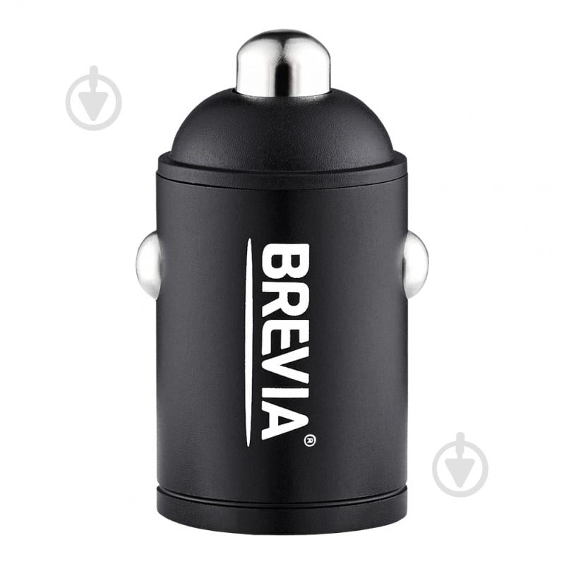 Зарядний пристрій — адаптер прикурювача-USB Brevia ePower NanoMetal 38W 1xUSB-C+1xUSB-A чорний 46038CAMB - фото 3 Зарядний пристрій — адаптер прикурювача-USB Brevia ePower NanoMetal 38W 1xUSB-C+1xUSB-A чорний 46038CAMB - фото 3
