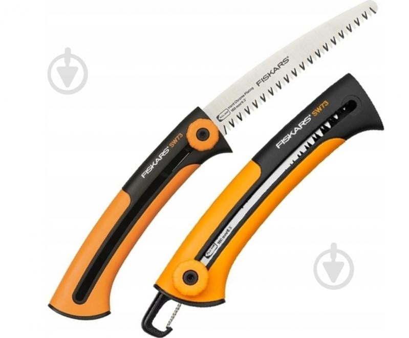 Набір садового інструменту Fiskars сокира Х25 та пилка SW73 - фото 3