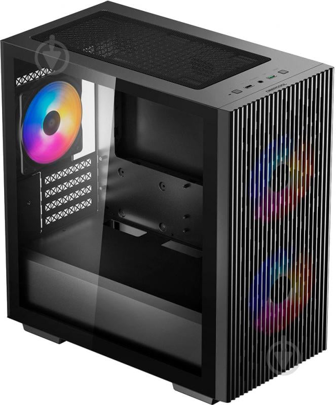 Корпус Deepcool MATREXX 40 3FS Tempered Glass без БЖ (DP-MATX-MATREXX40-3FS) Black - фото 5